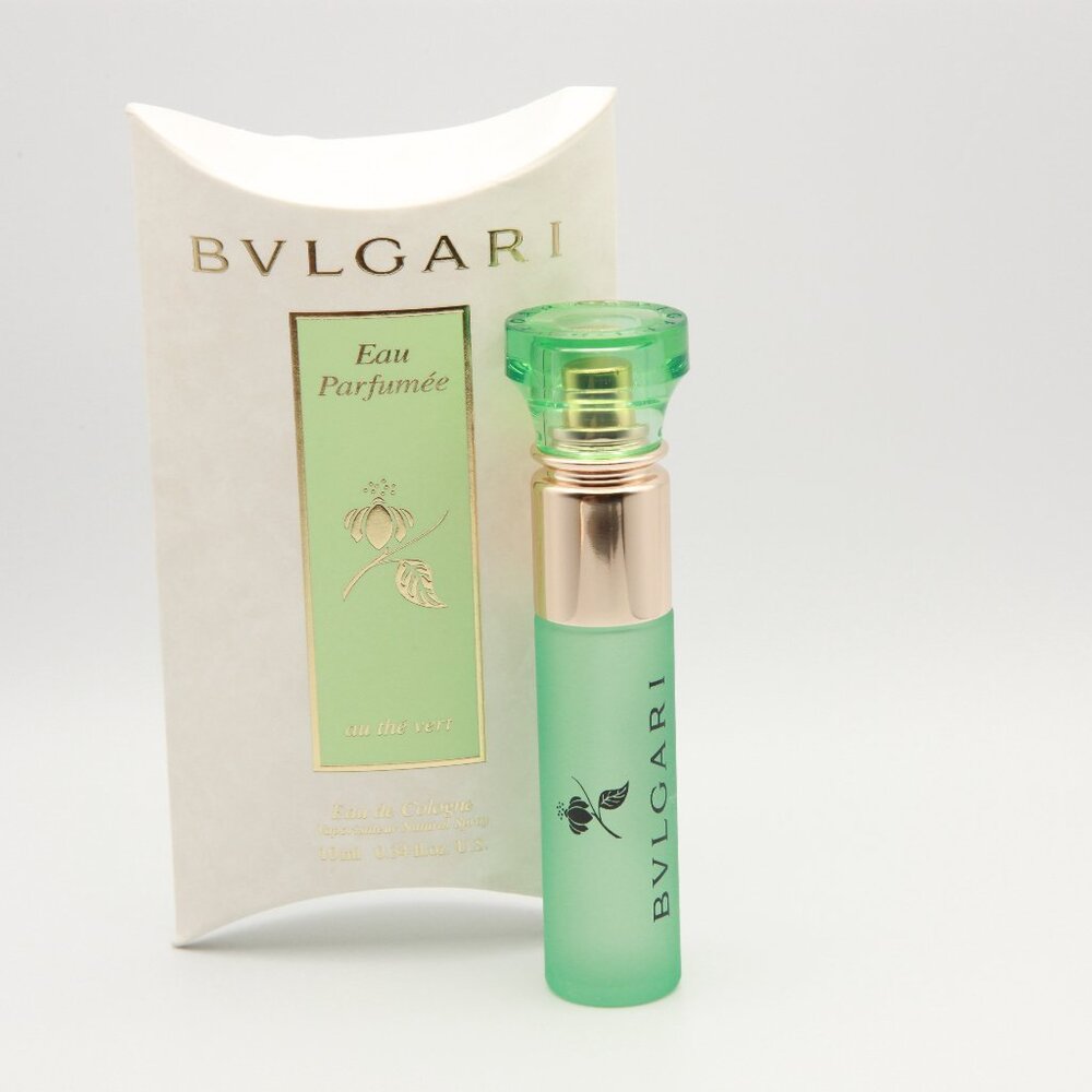 BVLGARI au thé Vert Pack of 3 NEW (Green Tea) Eau de Cologne - .34 Fl oz / 10mL